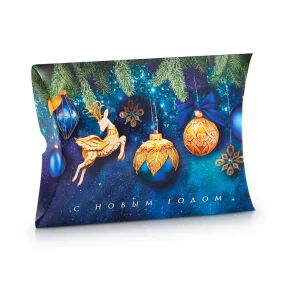 Geschenkbox - 5 Stück - Weihnachtskugeln, Karton, 11 × 8 × 2 cm