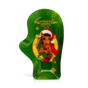  Блюдо - Рукавица. Притягиваю удачу, стекло, 22,5 х 14 х 2 см