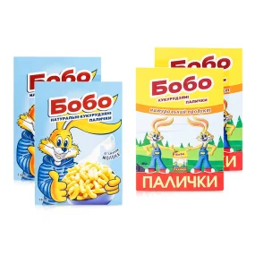 Probierpaket  Maisstäbchen - Bobo, 4 х 140 g    