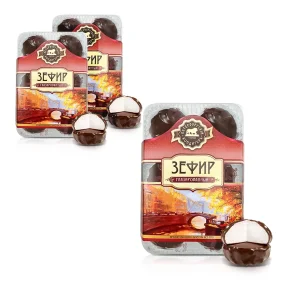 Зефир - Петербургский, с ванильным вкусом, в шоколадной глазури, 3 х 450 г