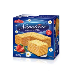 Blätterteigtorte - Napoleon, mit Puddingcreme, Dovgan, 1 kg Blätterteigtorte - Napoleon, mit Puddingcreme, Dovgan, 1 kg