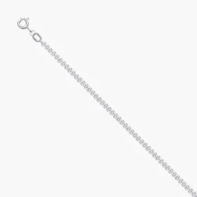 Kette, Silber 925°, Länge 50 cm, Ø 0,35 mm, Breite 2,1 mm 2,88 g Kette, Silber 925°, Länge 50 cm, Ø 0,35 mm, Breite 2,1 mm 2,88 g