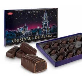 Pralinen - Chisinaul de seara, mit getrockneten Pflaumen, in kakaohaltiger Fettglasur, Bucuria, 300 g