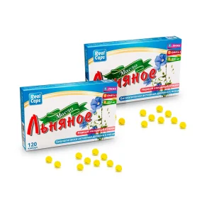 Leinöl in Kapseln, 120 Stk. х 2 Leinöl in Kapseln, 120 Stk. х 2