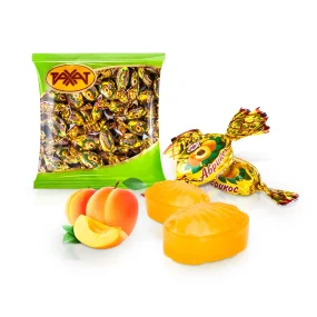 Hartkaramellen - Aprikosen, Fruchtfüllung, 300 g Hartkaramellen - Aprikosen, Fruchtfüllung, 300 g
