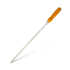 Spieß mit Holzgriff, Edelstahl 2 mm, 60 cm