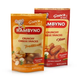 Geräucherter Schmelzkäse-Set - Rambyno, geräuchert, 45 % Fett, 2 х 75 g