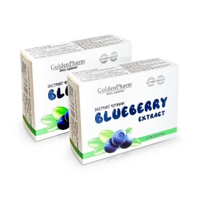 Черники экстракт, Golden Pharm, 50 таблеток, 2 уп. Черники экстракт, Golden Pharm, 50 таблеток, 2 уп.