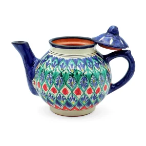 Teekanne 700 ml Mehrob blau - MSV1 - Rischtan Keramik