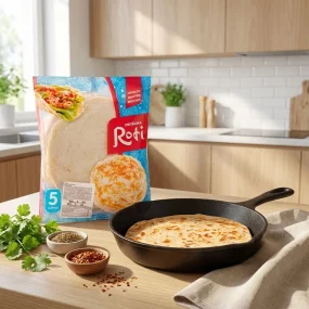 Лепешка пшеничная, Roti, 5 х 90 г