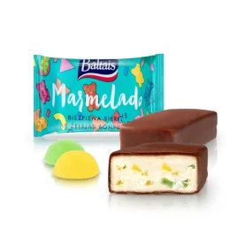 Quarkriegel - Marmelado, mit Marmeladenstücken, in Schokoglasur, Baltais, 38 g