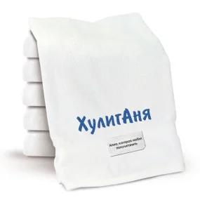 Handtuch - HuligAnya, Farbe weiß, Baumwolle 100 %