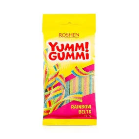 Конфеты желейные  - Yummi Gummi Sour Belts, Roschen, 70 г  Конфеты желейные  - Yummi Gummi Sour Belts, Roschen, 70 г