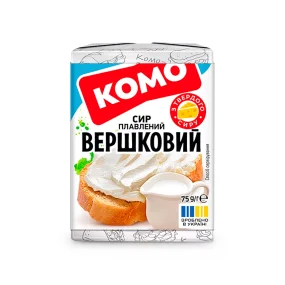 Сырок -  Сливочный, плавленый, 40 % жирности, Комо, 75 г Сырок -  Сливочный, плавленый, 40 % жирности, Комо, 75 г