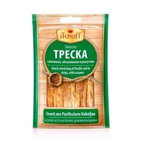 Закуска из трески, с кунжутом, 36 г Закуска из трески, с кунжутом, 36 г