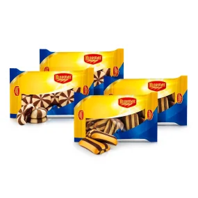 Kekse-Set mit einer Füllung, Hlebodar, 4 x 400 g