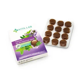 Halspastillen mit Thymian und 20 Kräuterextrakten, 12 Stk.