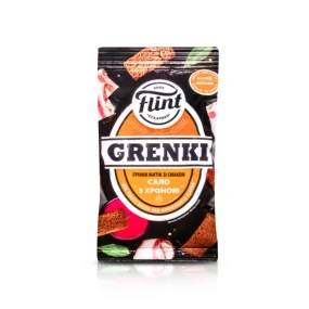 Schwarzbrotcroutons - Flint, mit Speck- und Meerrettichgeschmack, 70 g 
