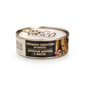 Sprotten in Öl, groß, Riga Gold, 240 g