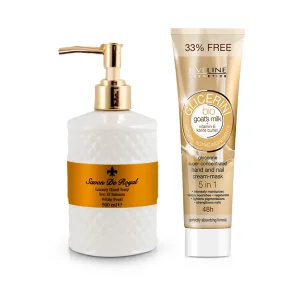 Set - Weiße Perle, Flüssigseife + Handcreme  Set - Weiße Perle, Flüssigseife + Handcreme