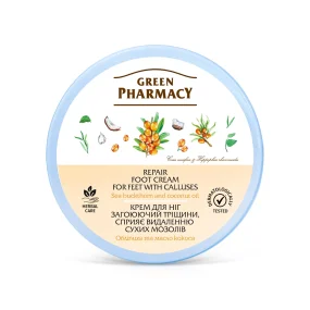 Fußcreme - Heilend, mit Kokos- und Sanddornöl, Green Pharmacy, 300 ml