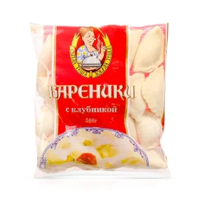 Вареники с клубникой, Сытая тёща, 500 г Вареники с клубникой, Сытая тёща, 500 г
