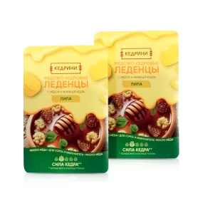 Леденцы медово-кедровые с липой, Радоград, 3,2 г х 6 шт. х 2 упаковки