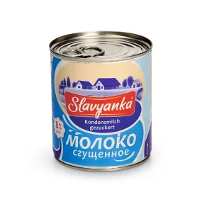 Gezuckerte Kondensmilch, 8 % Fett, Slavyanka, 397 g