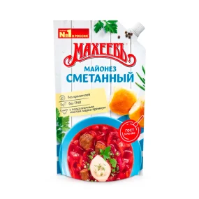 Salatmayonnaise - Smetannyj, Macheev, 380 g Salatmayonnaise - Smetannyj, Macheev, 380 g