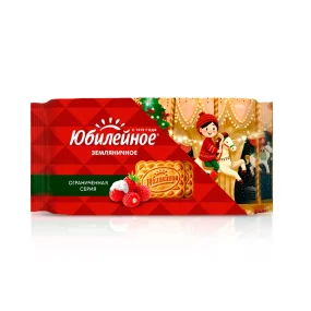 Kekse - Jubilejnoe, Erdbeeregeschmack, 224 g 