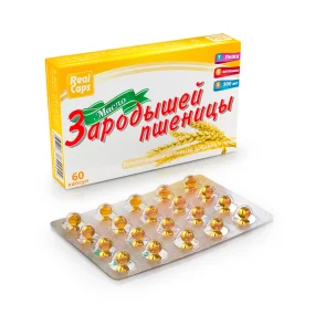 Weizenkeimöl, 60 Kapseln à 300 mg., Real Caps Weizenkeimöl, 60 Kapseln à 300 mg., Real Caps