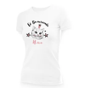 Футболка женская именная - дизайн Её величество, хлопок