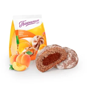 Süßgebäck Prjaniki, mit Aprikosenfüllung, Pshenizyn, 200 g Süßgebäck Prjaniki, mit Aprikosenfüllung, Pshenizyn, 200 g