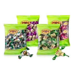 Probierpaket Karamell, mit Nussfüllung, Rakhat, 4 x 150 g