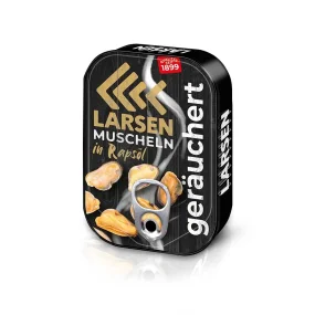 Muscheln - Larsen, geräuchert, 110 g Muscheln - Larsen, geräuchert, 110 g