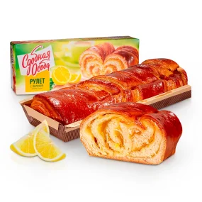 Rührkuchenrolle mit Zitronenfüllung, Sdobnaja Osoba, 400 g Rührkuchenrolle mit Zitronenfüllung, Sdobnaja Osoba, 400 g
