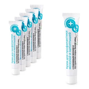 Fußcreme zur Vorbeugung von Hühneraugen, mit Bienenwachs, Domaschnij Doktor, 42 ml х 6 Fußcreme zur Vorbeugung von Hühneraugen, mit Bienenwachs, Domaschnij Doktor, 42 ml х 6