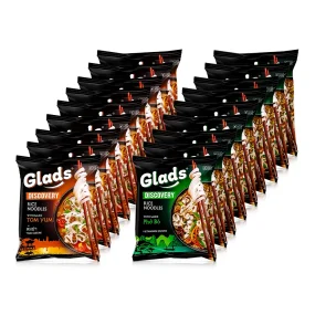 Probierpaket Instant Reisnudeln - Glads, 18 х 65 g