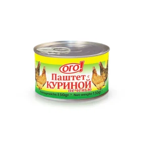 Паштет с куриной печенью, Ого, 150 г Паштет с куриной печенью, Ого, 150 г