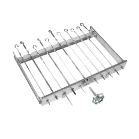 Устройство вращения 11-ти шампуров - Сезам II, механическая ручка, без мотора, без шампуров