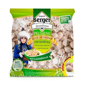 Pelmeni, Teigtaschen - Kasahstanskie, mit Lammfleischfüllung, Berger, 400 g