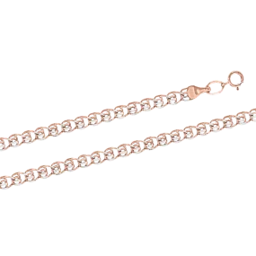 Damenarmband, Rot- / Gold 585°, Länge 19 cm