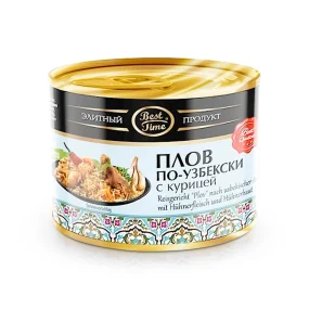 Reisgericht Plow nach usbekischer Art mit Hühnerfleisch, Best time, 525 g Reisgericht Plow nach usbekischer Art mit Hühnerfleisch, Best time, 525 g