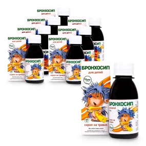 Kindersirup - Bronchosip, auf Kräutern, 100 ml х 8