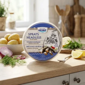 Sprotten würzig, gesalzen, ohne Kopf, Irbe, 260 g