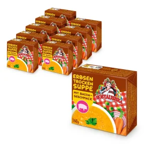 Суп гороховый в брикетах, со вкусом бекона, Хозяюшка, 10 х 160 г Суп гороховый в брикетах, со вкусом бекона, Хозяюшка, 10 х 160 г