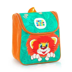 Рюкзак детский - Львёнок и Черепаха, текстиль, 20 х 11 х 26 см