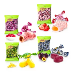 Probierpaket Karamell, mit Fruchtfüllung, Rakhat, 4 x 150 g