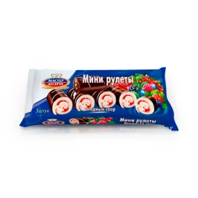 Mini-Biskuitrollen mit Beerenfüllung, 175 g Mini-Biskuitrollen mit Beerenfüllung, 175 g