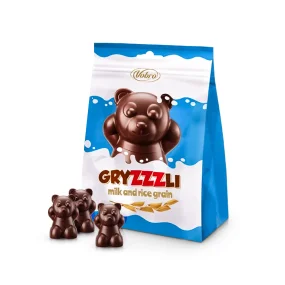 Pralinen - Grizzly, mit Milchfüllung und Puffreis, Vobro, 74 g